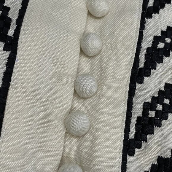 Scarlett Poppies Women’s Pallazzio Long Puff Sleeve Shirt Size XS Antique White - Picture 8 of 14